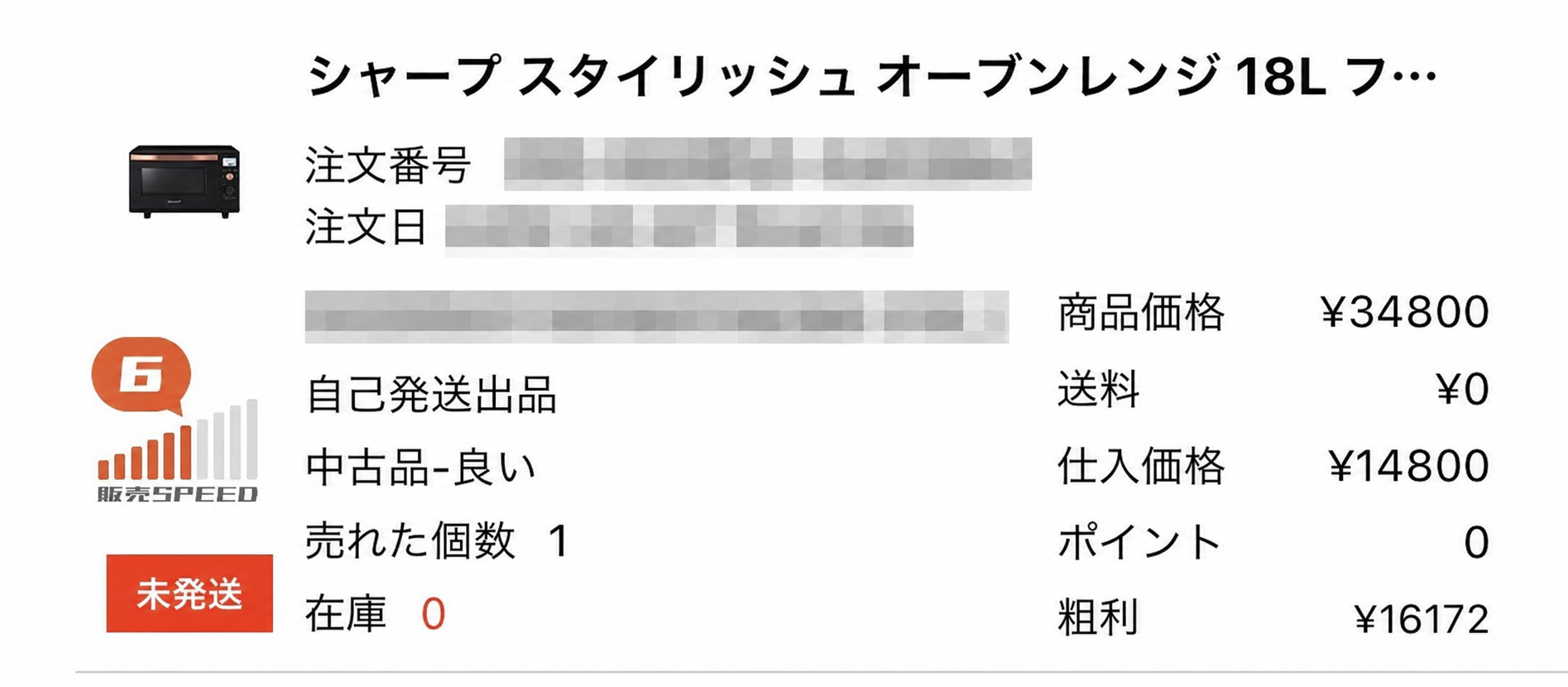 販売額と仕入れ値から利益を確認する実例