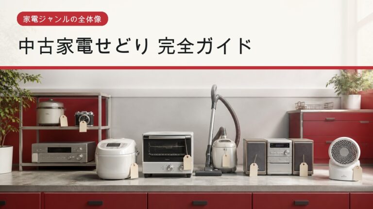 中古家電せどりで扱う家電ジャンルの完全ガイド