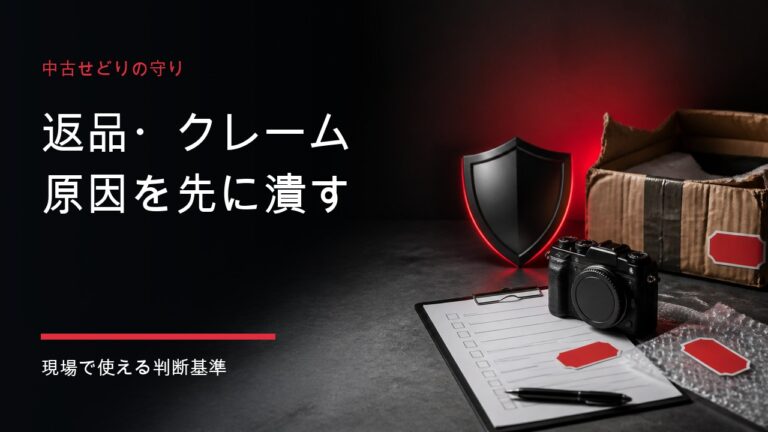 中古せどりの返品とクレームの原因を防ぐ