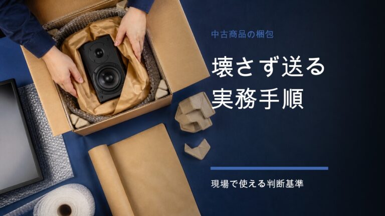 中古商品を壊さず送る梱包方法